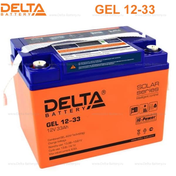 Аккумуляторная батарея Delta GEL 12-33 в Хабаровске