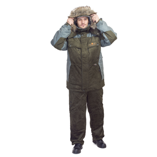 Костюм зимний Флагман 3 / замша с мембранным покрытием / светлая олива в Хабаровске